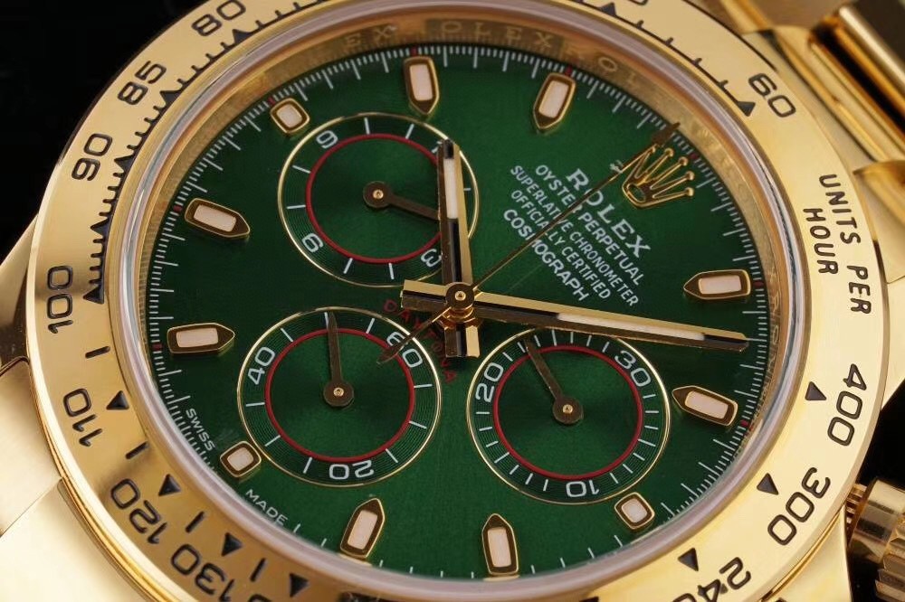 N廠Rolex勞力士Cosmograph Daytona宇宙計型迪通拿m116508-0013綠金迪復刻表