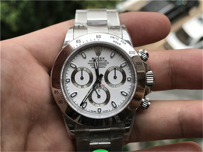 N廠Rolex勞力士Cosmograph Daytona宇宙計型迪通拿116520-78590白鋼迪復刻表