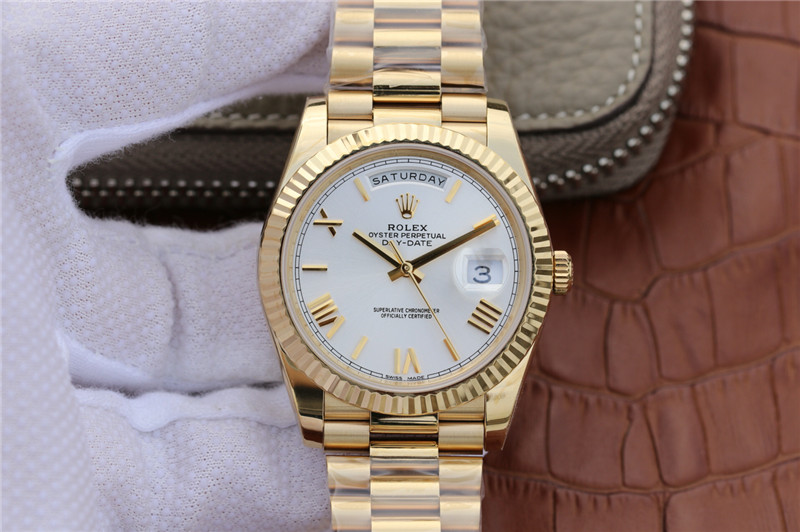 N廠Rolex勞力士DAY-DATE星期日歷型m228238-0042白盤羅馬字釘復刻表