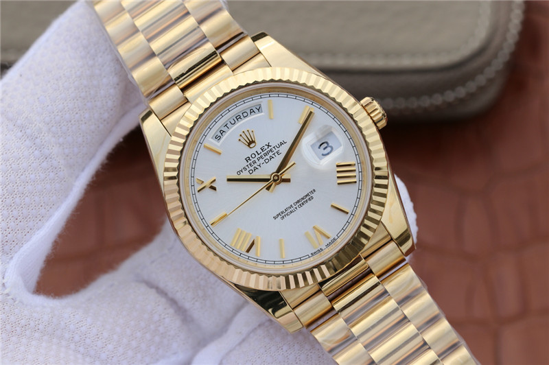 N廠Rolex勞力士DAY-DATE星期日歷型m228238-0042白盤羅馬字釘復刻表
