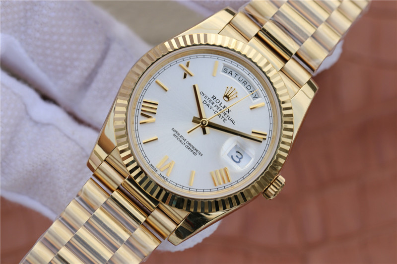 N廠Rolex勞力士DAY-DATE星期日歷型m228238-0042白盤羅馬字釘復刻表