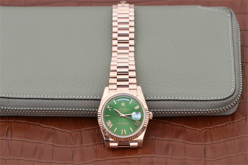 N廠Rolex勞力士DAY-DATE星期日歷型m228235-0025綠盤羅馬字釘復刻表