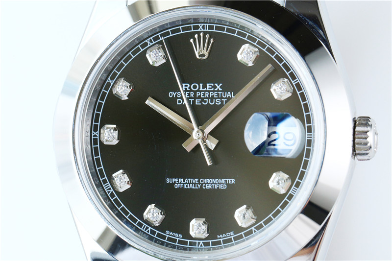 N廠Rolex勞力士41mm日志型黑盤鉆釘光圈五銖鏈復刻表