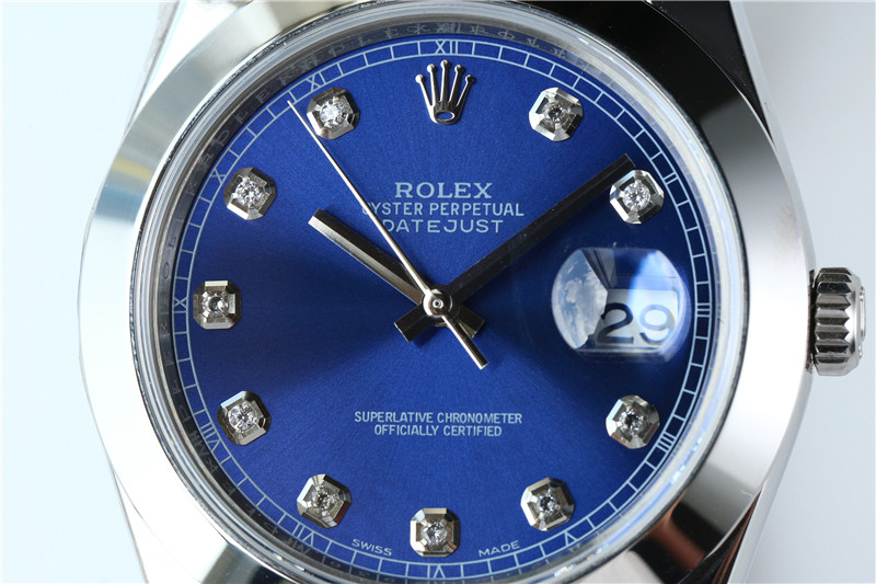 N廠Rolex勞力士41mm日志型藍盤鉆釘光圈五銖鏈復刻表