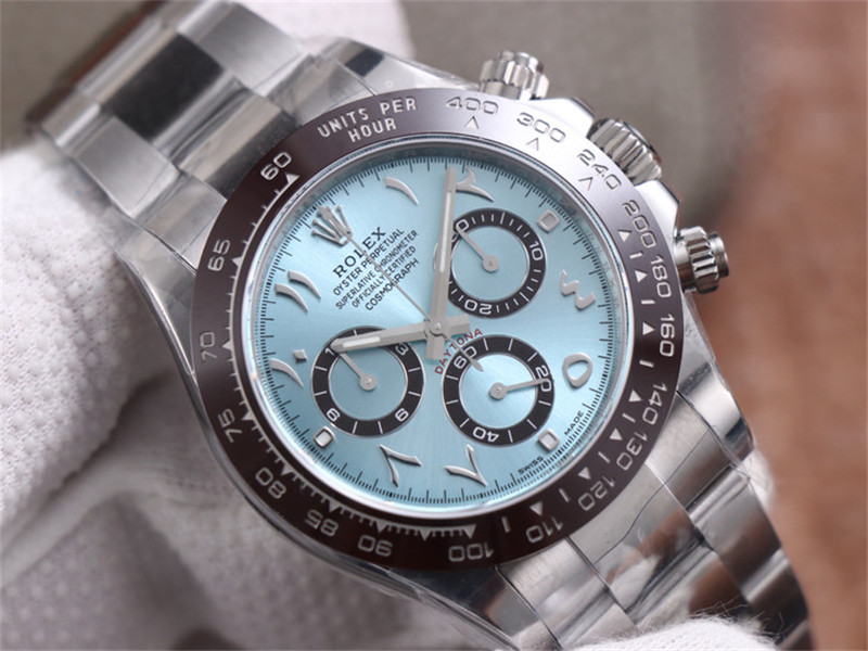 N廠Rolex勞力士Cosmograph Daytona宇宙計型迪通拿冰藍迪中東迪拜限量版(阿拉伯刻度)復刻表