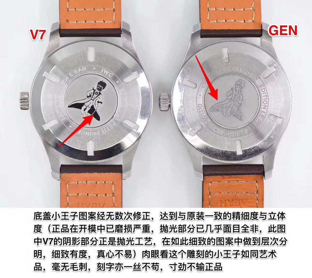 V7廠萬國手表飛行員系列馬克十八復刻腕表評測-對比正品圖解