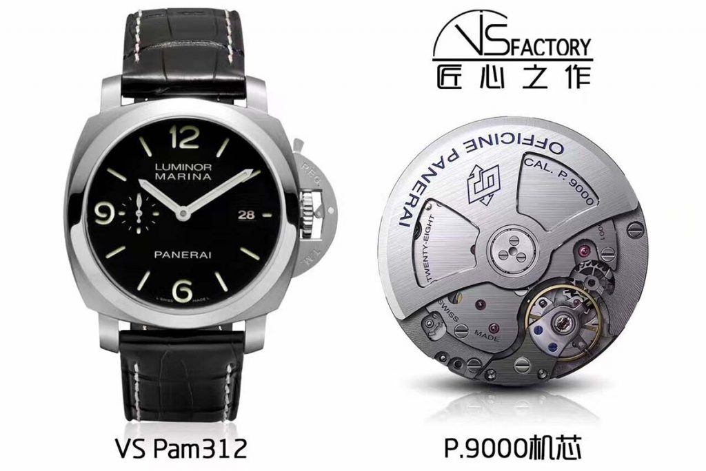 VS廠沛納海PAM312復刻腕表做工評測-VS廠P9000復刻機芯