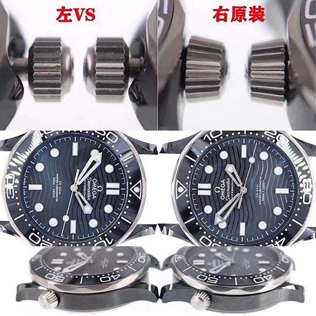 VS廠復刻版本歐米茄海馬系列300M陶瓷黑面腕表對比正品圖文評測