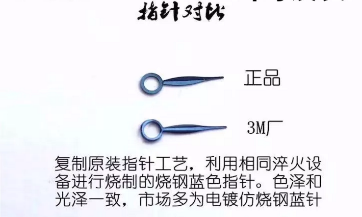 3M廠復刻浪琴月相八針復雜功能腕表真假對比