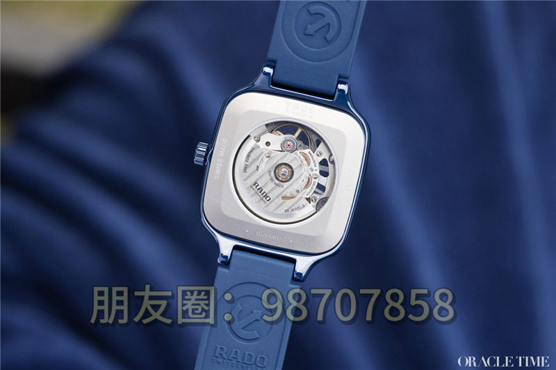 Rado True 方形自動鏤空藍色腕表評測